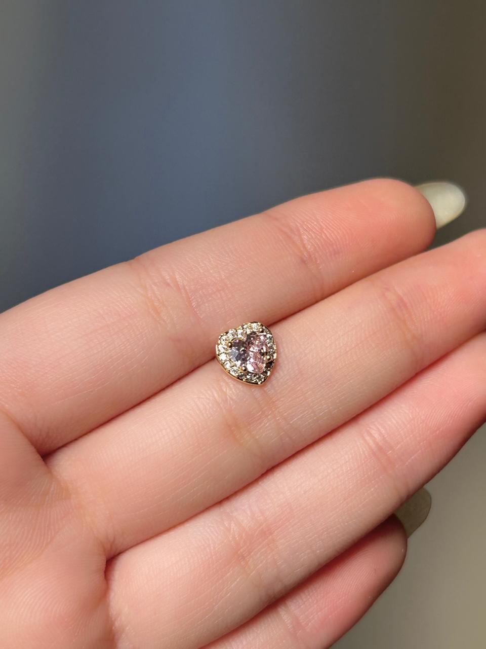 Pink Heart Radiance Piercing
