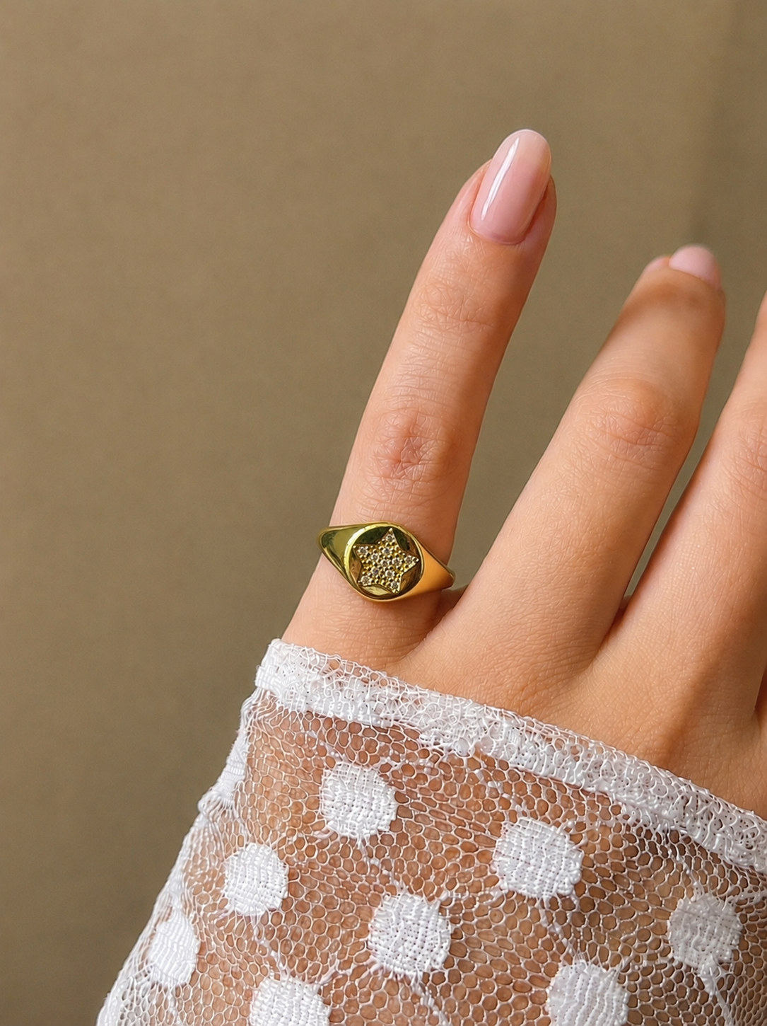 Celestial Star Pinky Ring