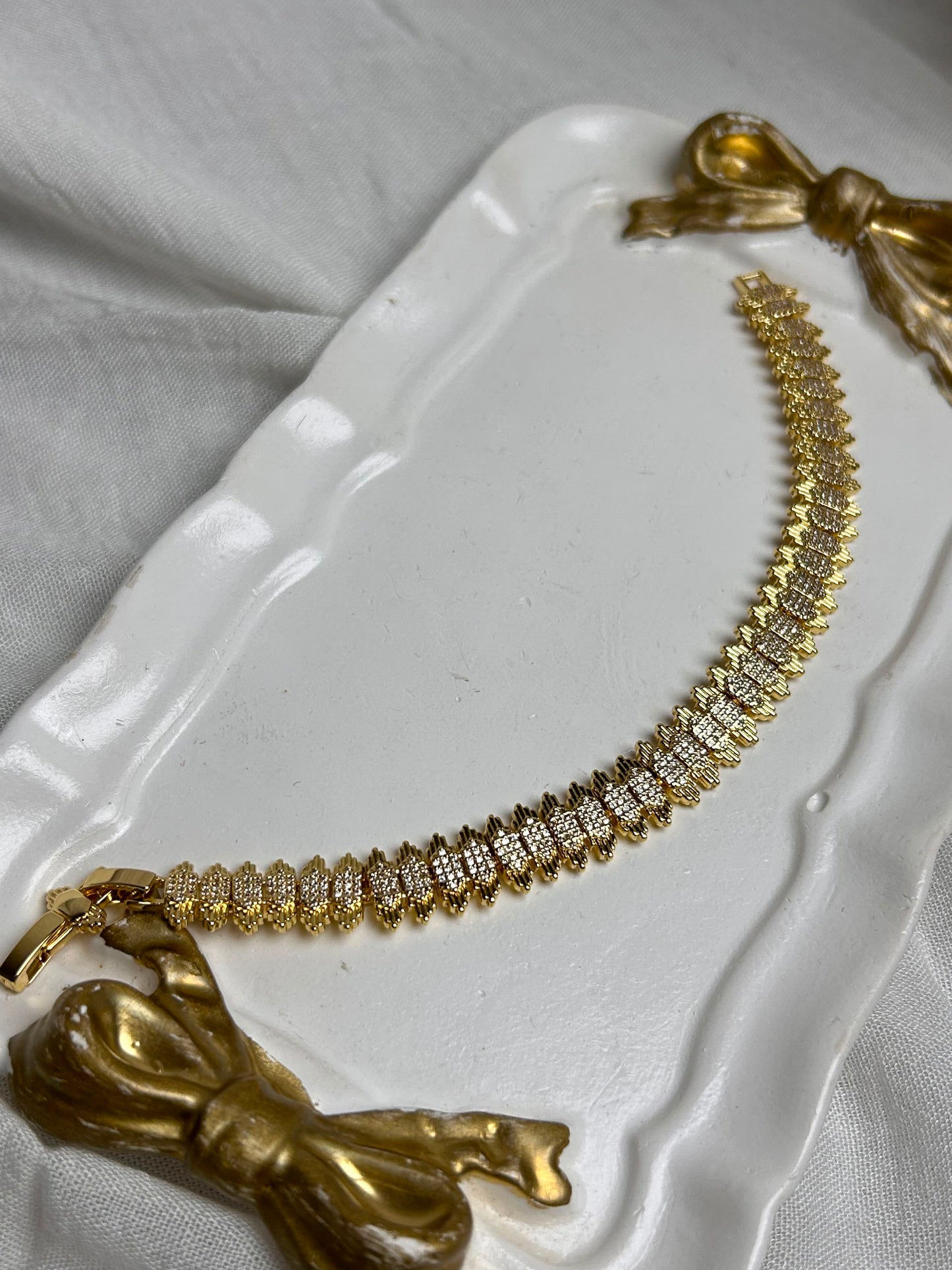 Geometric Crystal Bracelet