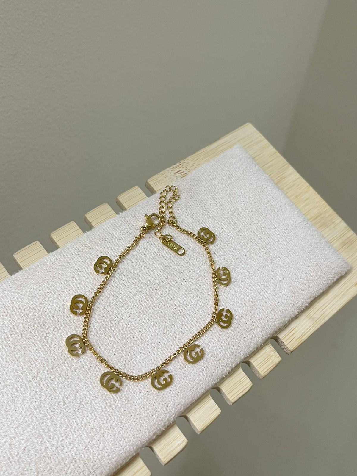 Duo Charm Signature Gold Bracelet