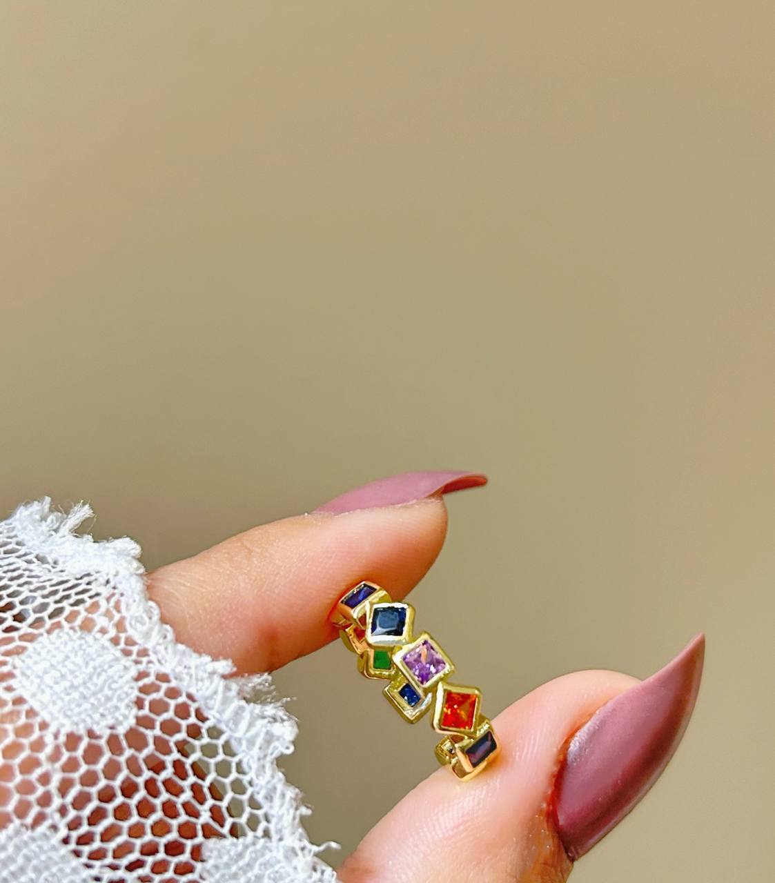 Pinky Ring Rainbow Eternity
