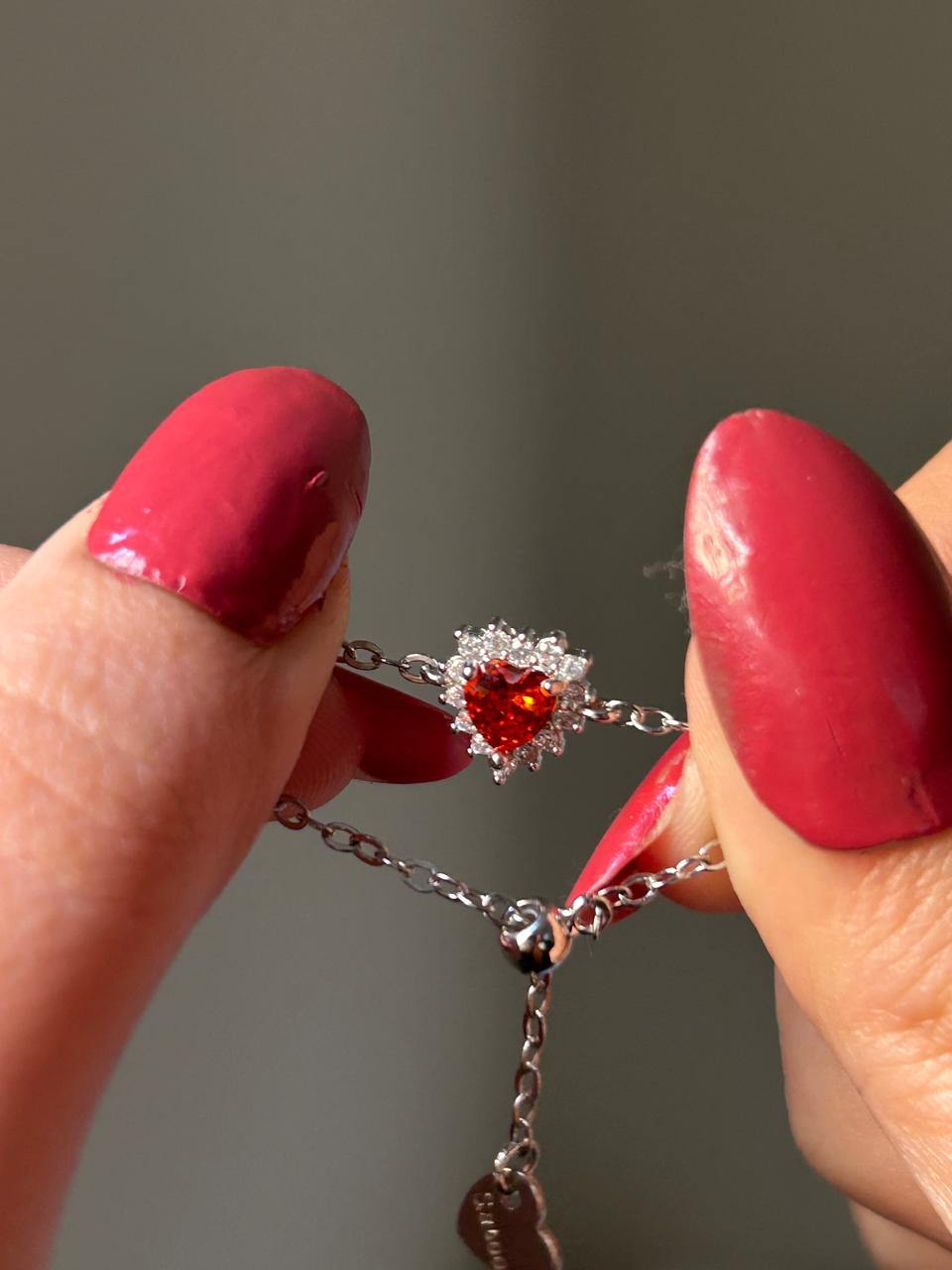 Eternal Red Heart Ring