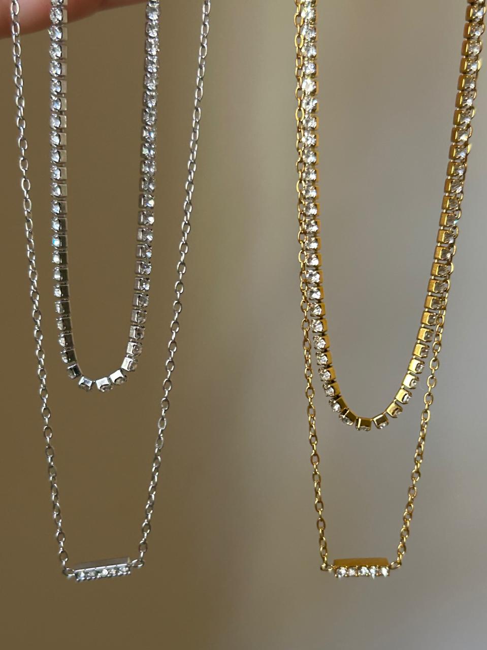 Elegant Crystal Bar Duo