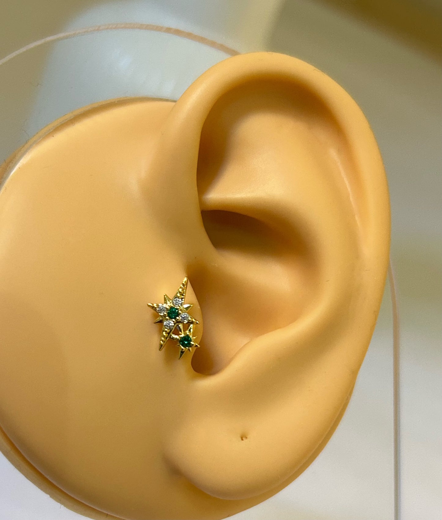 Cosmic Emerald North Star Piercing
