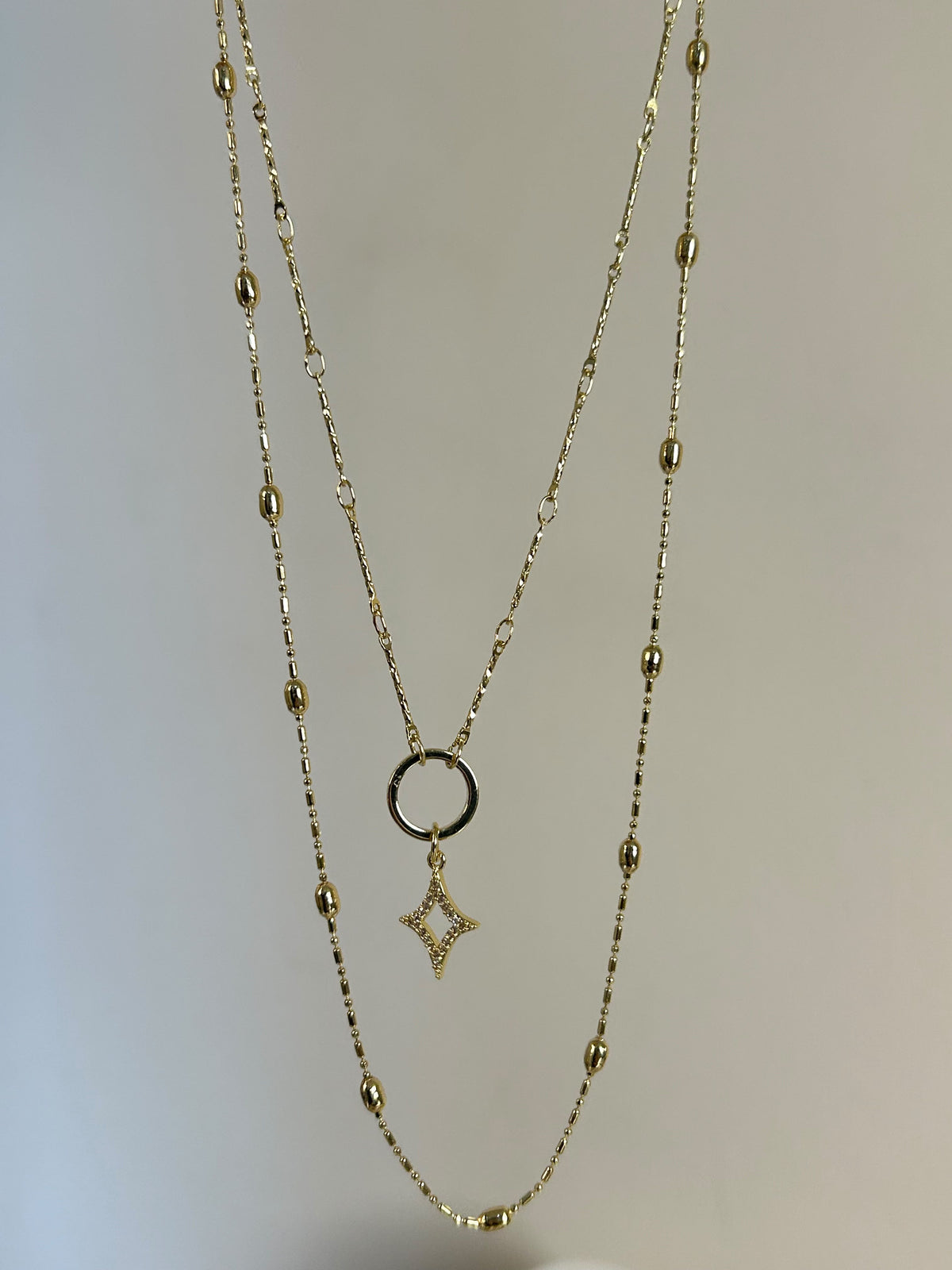 Layered Star Pendant Necklace