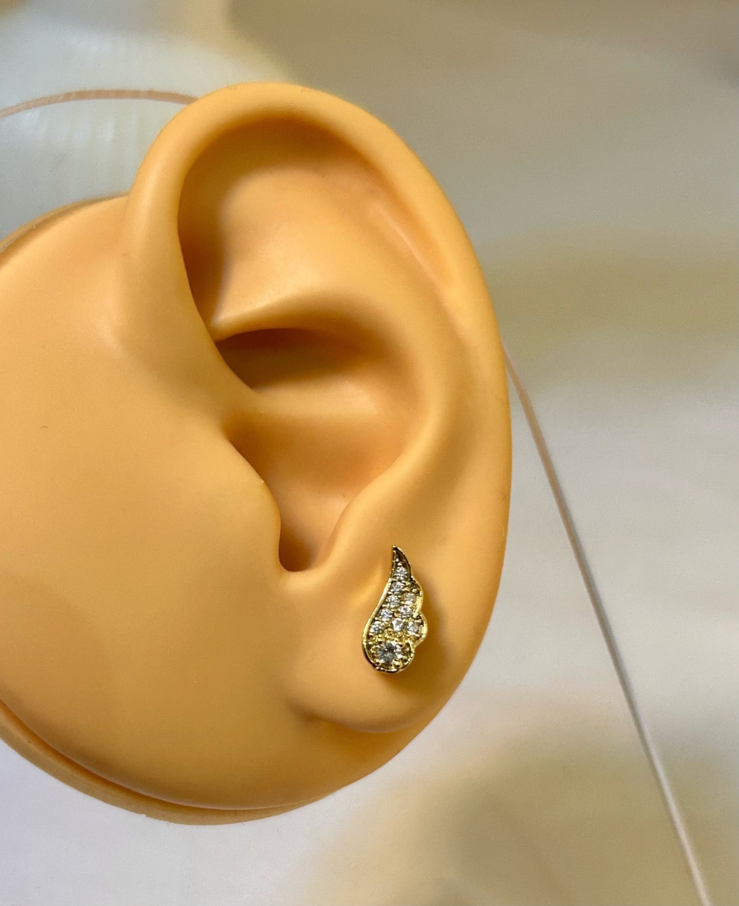 Dainty Crystal Wing Piercing