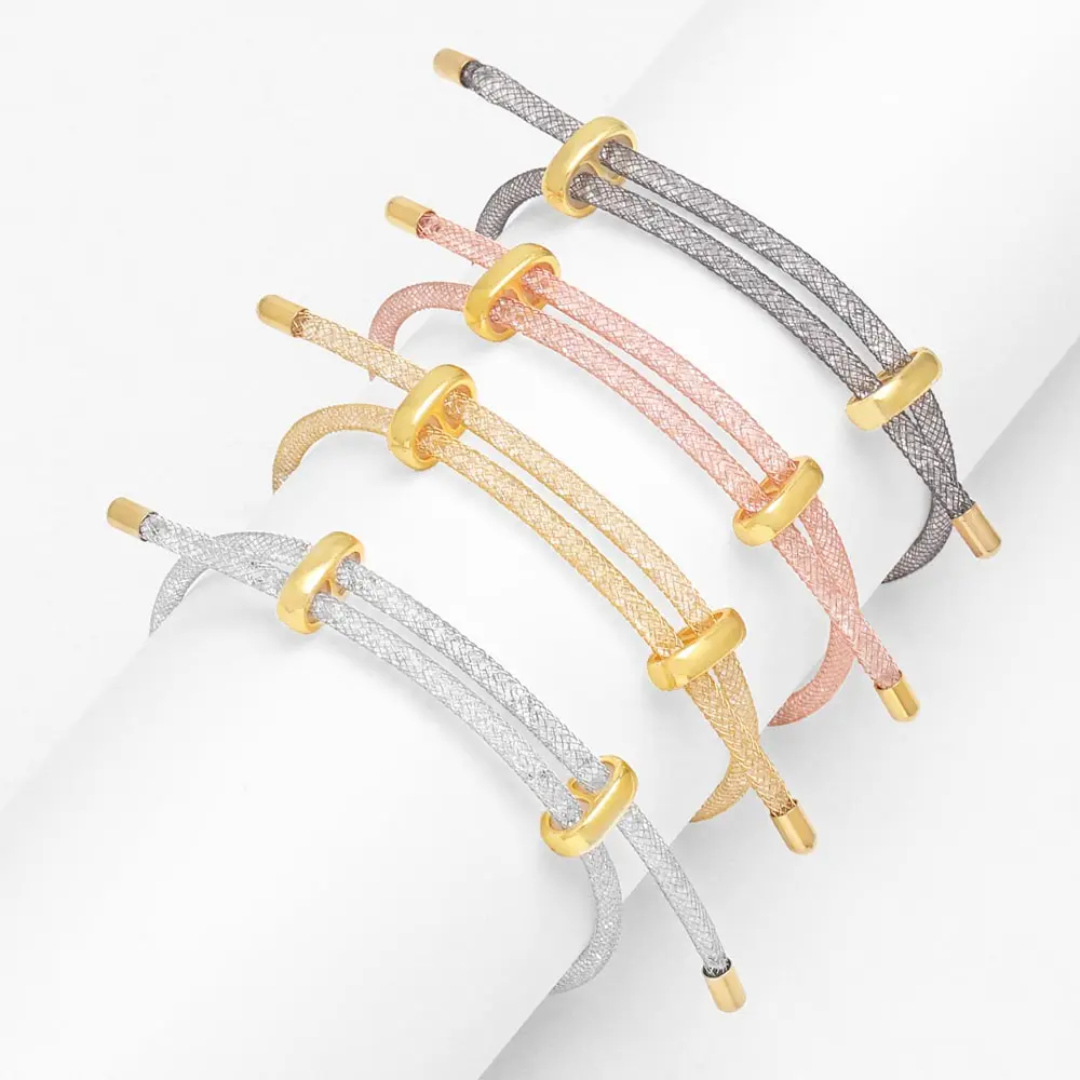 Shimmering Mesh Bracelets