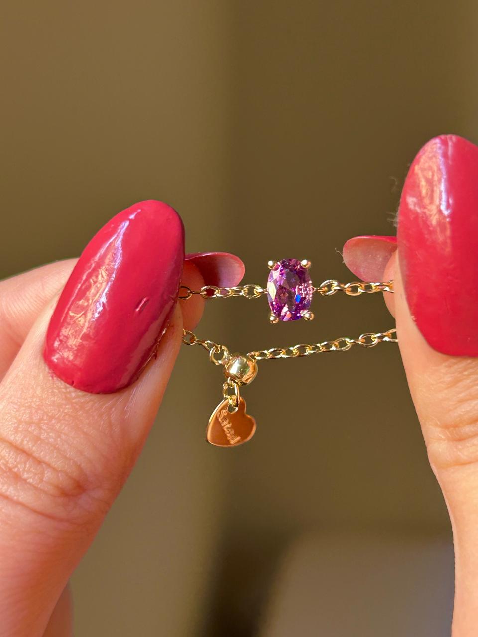 Royal Amethyst Oval Slider