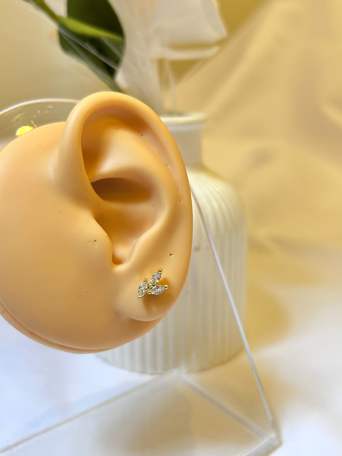 Marquise Leaf Cluster Piercing