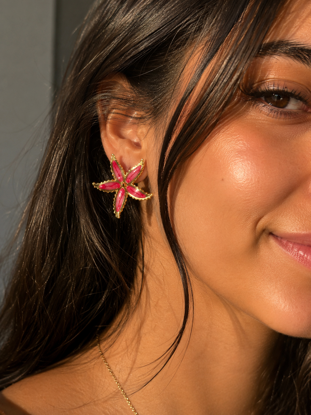 Tropical Starfish Stud Earrings
