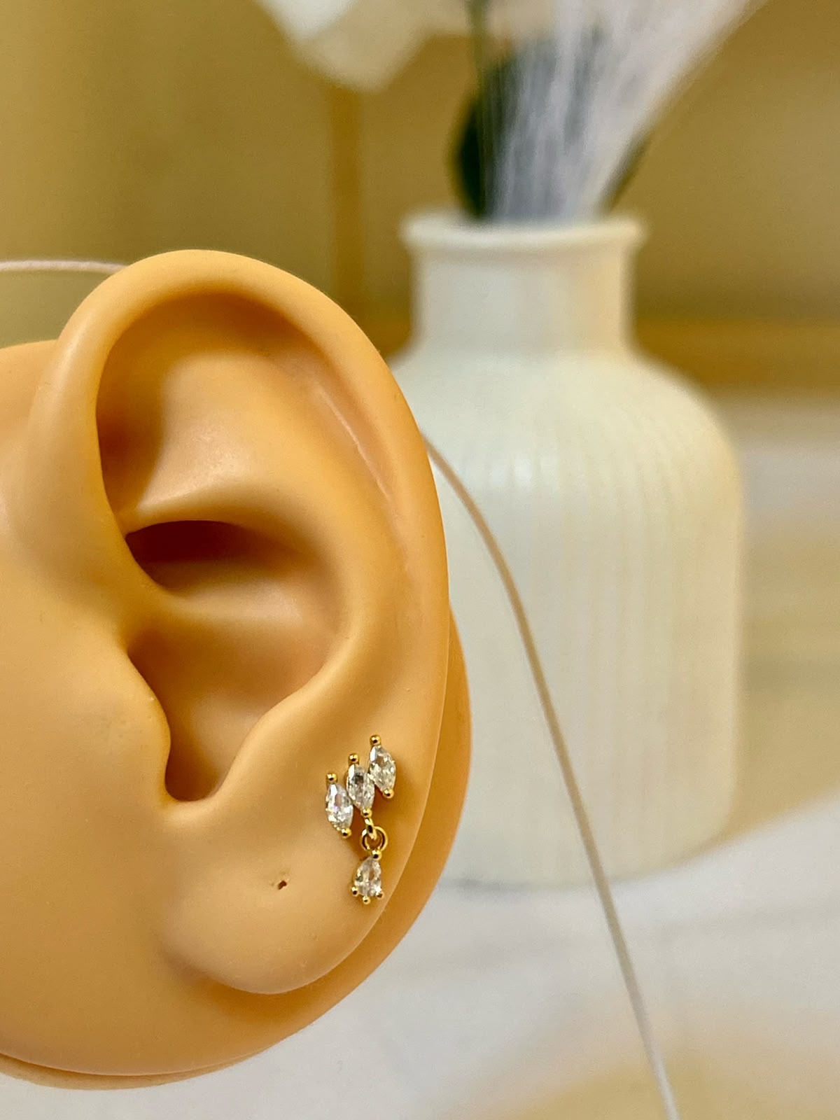 Dangling Marquise Trio Piercing