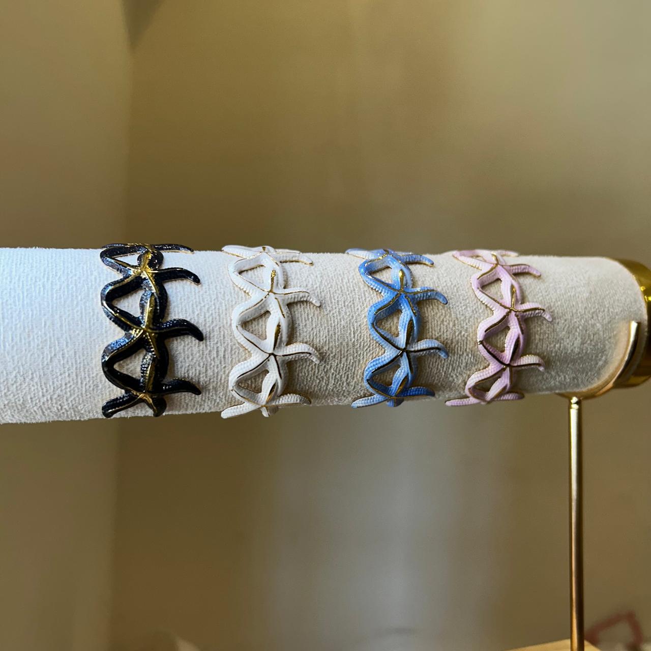 Pastel Starfish Cuff Bracelet