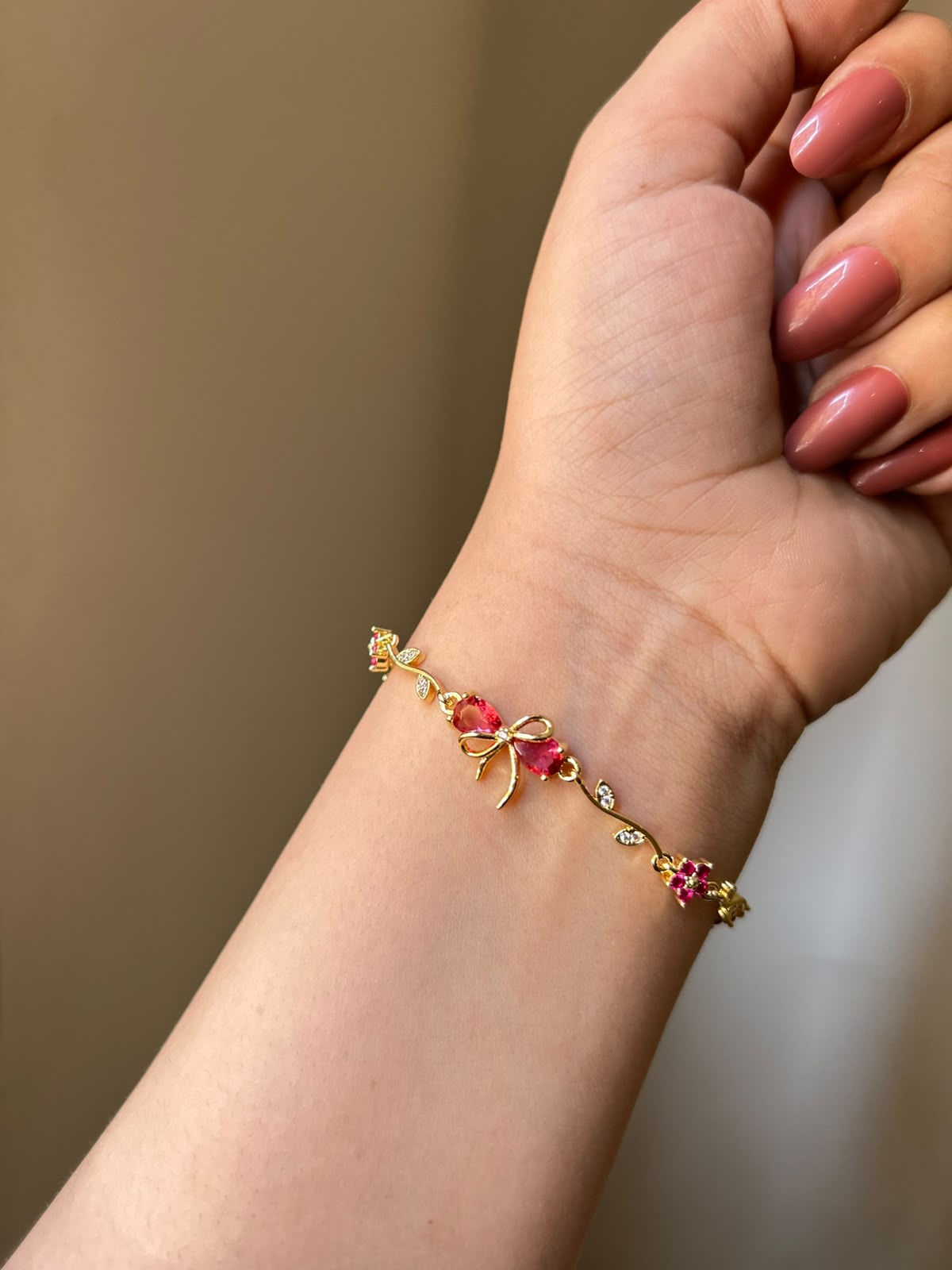 Colorful Ribbon Flower Bracelet