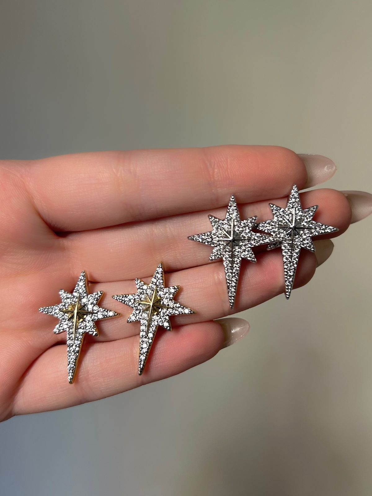 Celestial North Star Studs