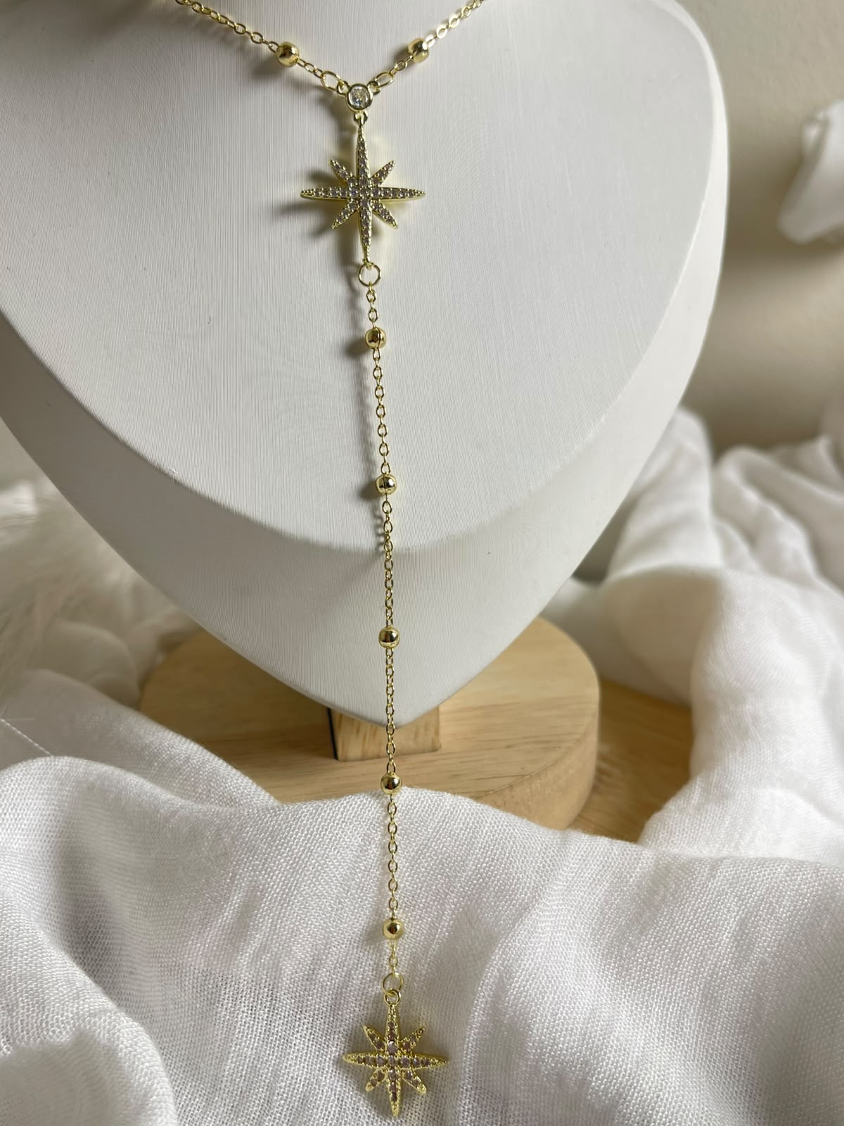 Sparkling North Star Y-Necklace