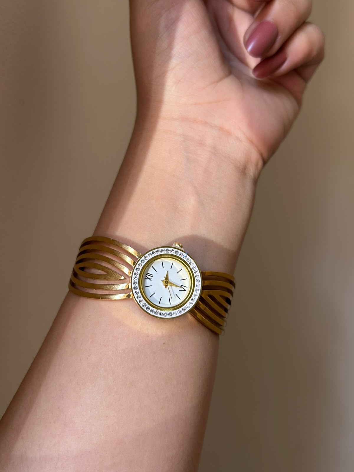 Cut-Out Multi-Strand Bracelet Watch