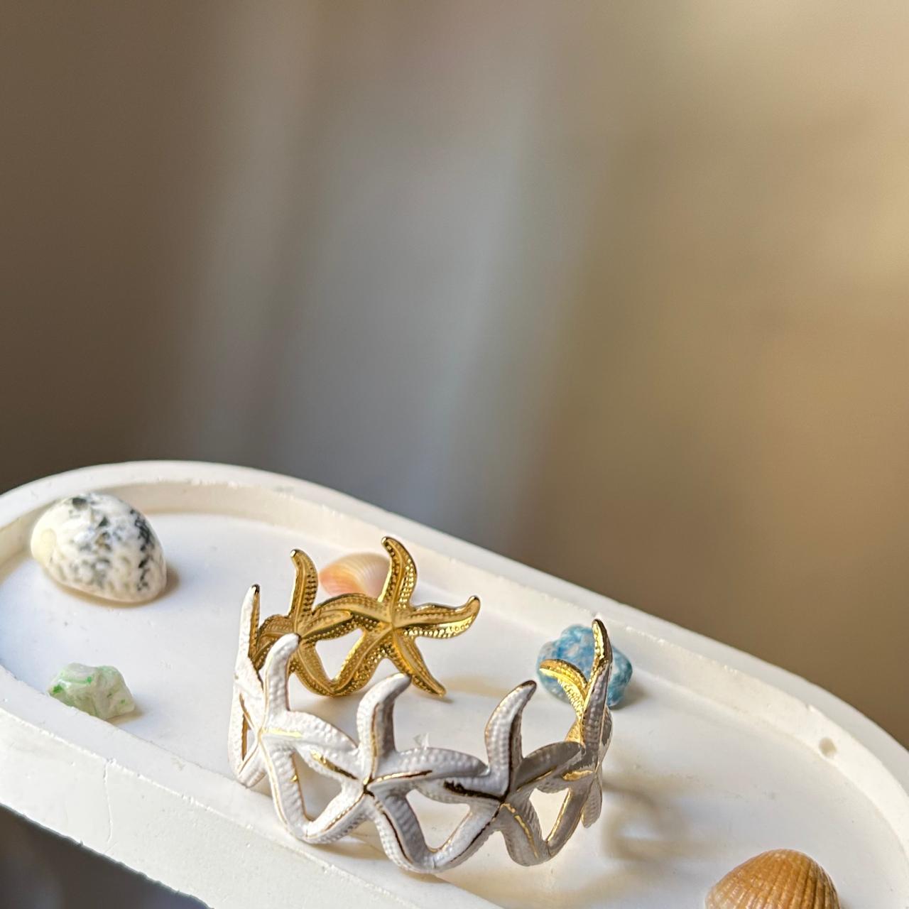 Pastel Starfish Cuff Bracelet