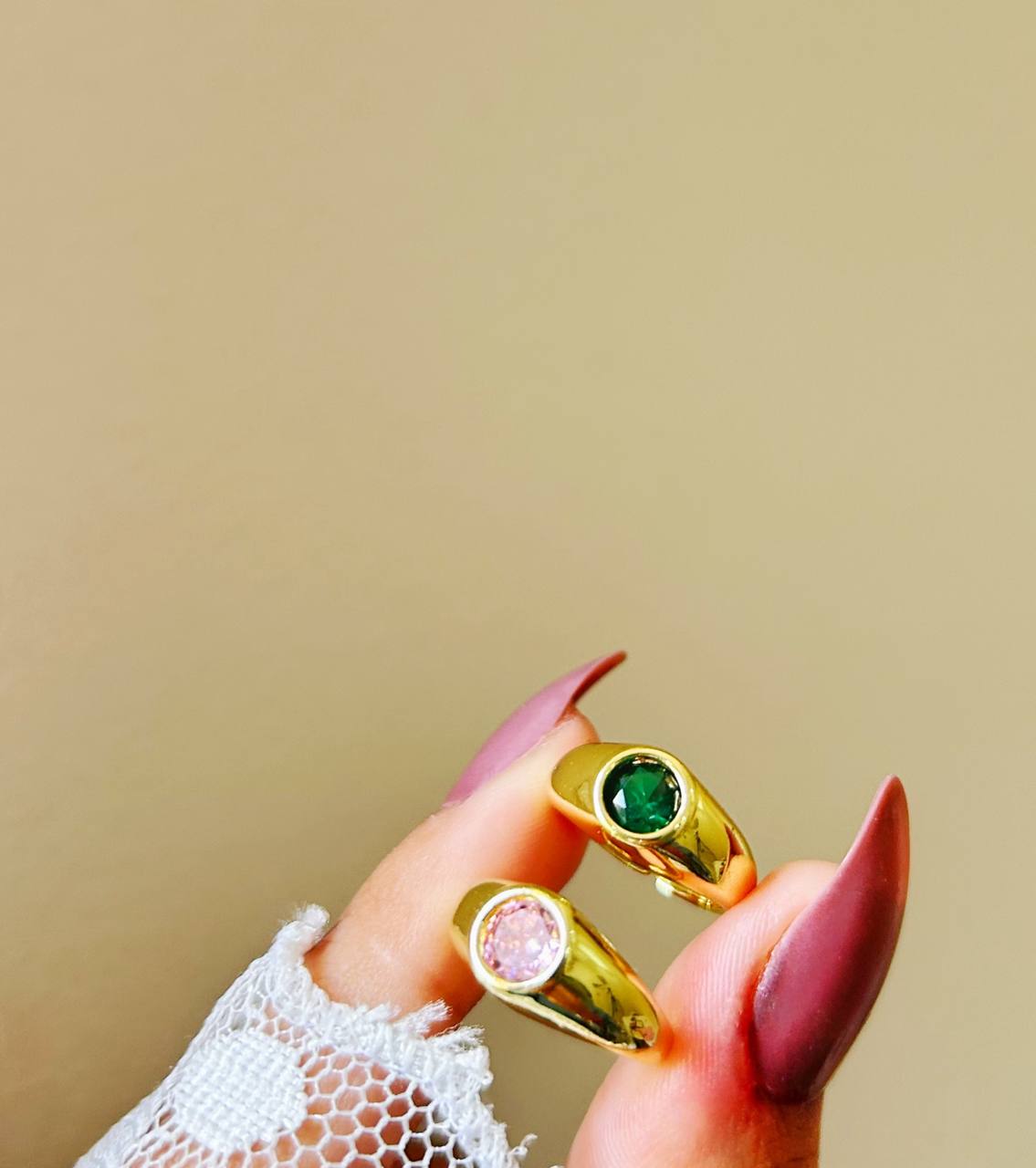 Radiant Gem Pinky Ring