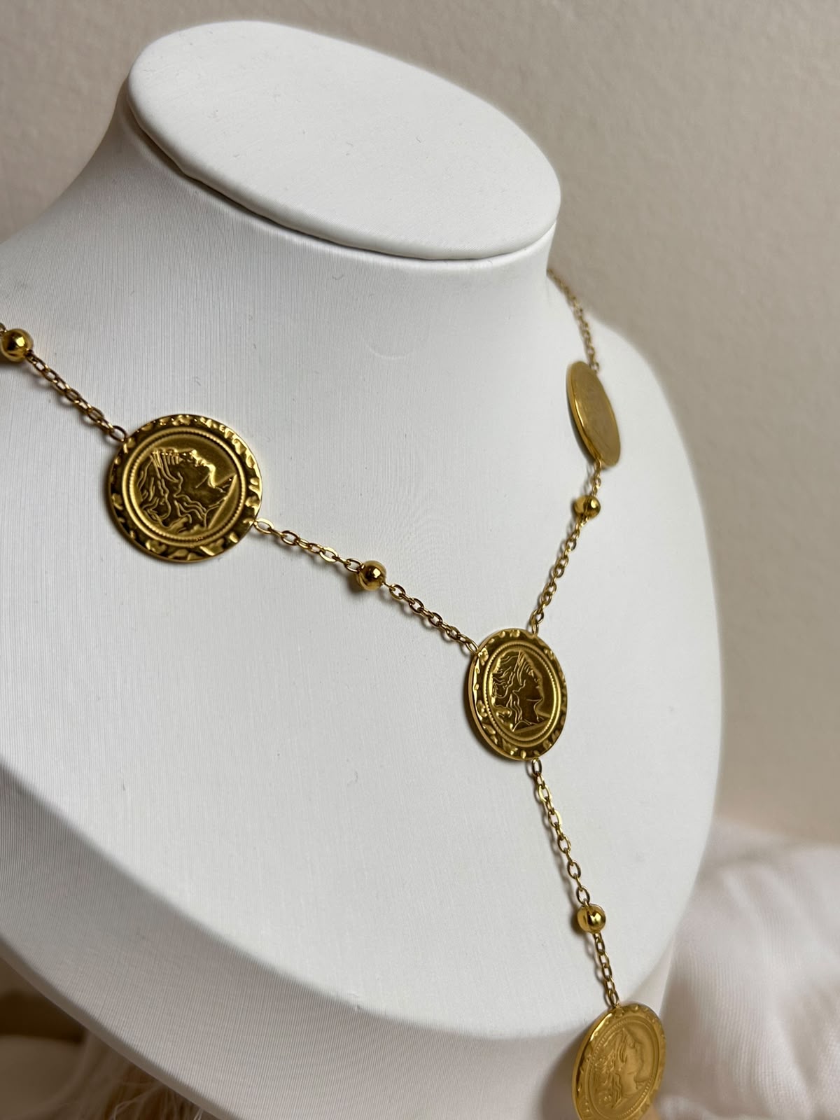 Ancient Coin Y-Necklace