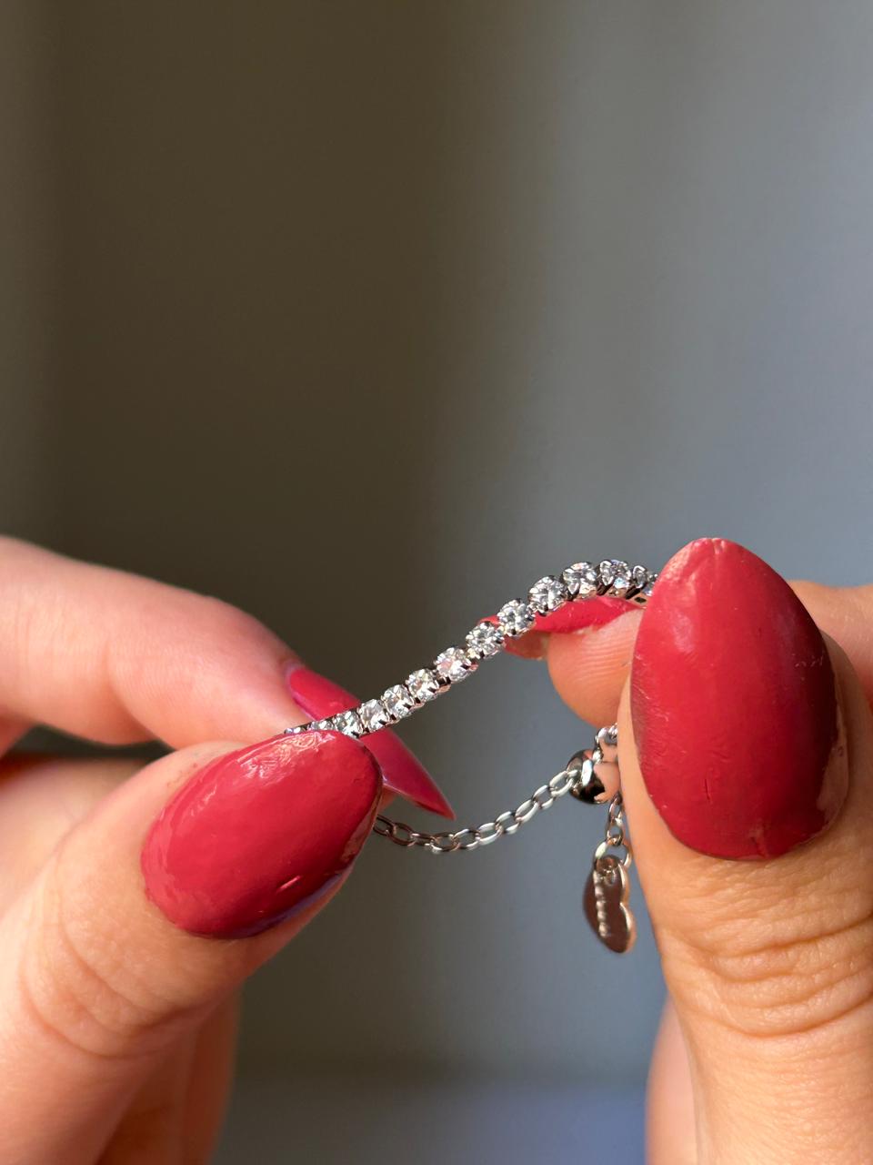 Radiant Tennis Chain Ring