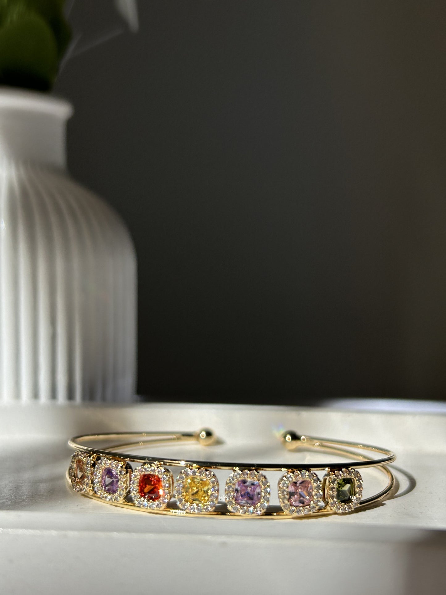 Rainbow Halo Cuff