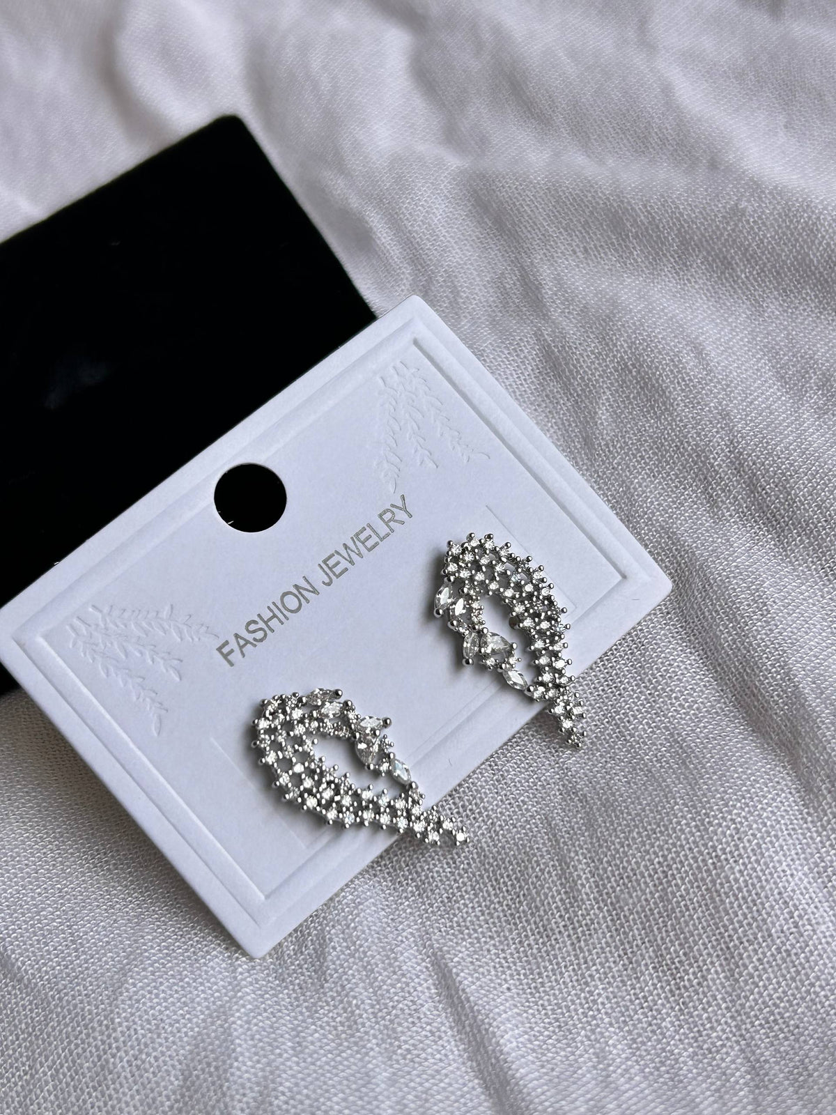 Butterfly Wing Zircon Stud Earrings
