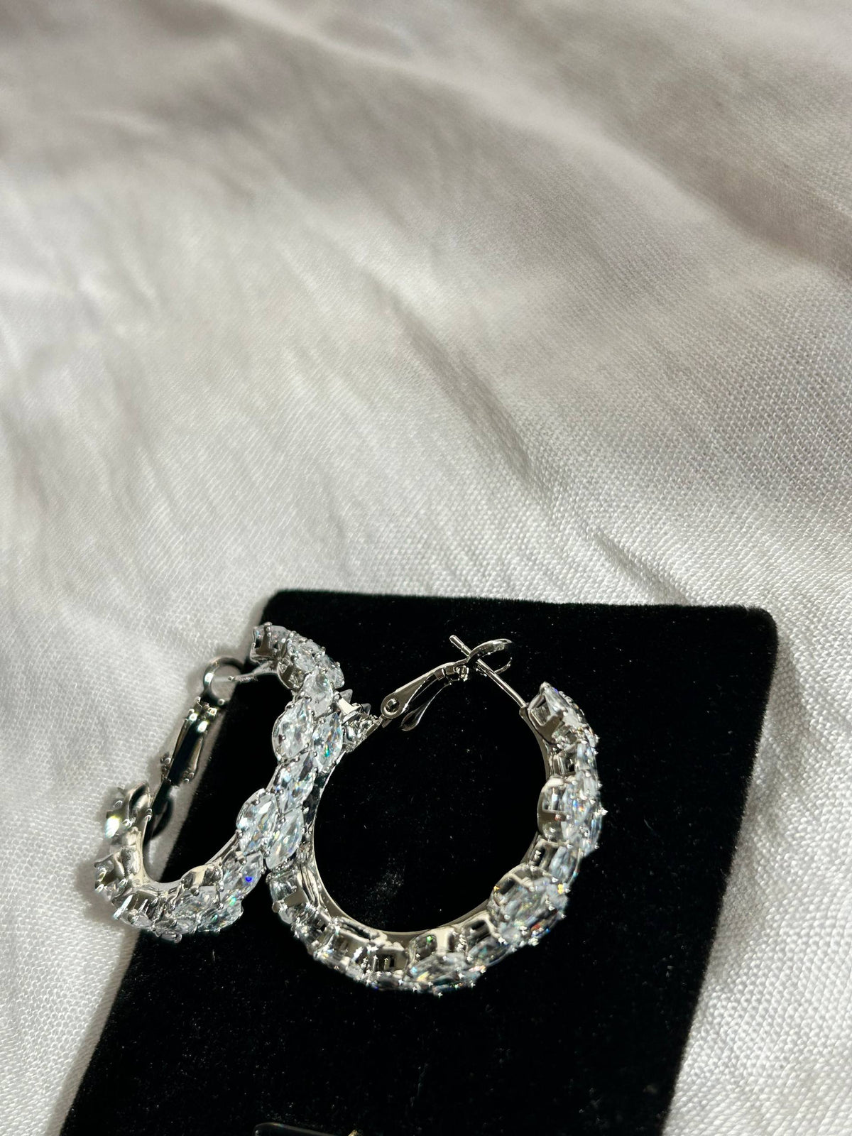 Zircon Hoop Earrings