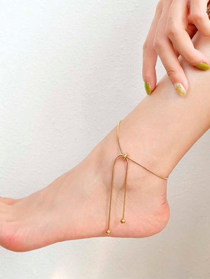 Minimalist Adjustable Anklet