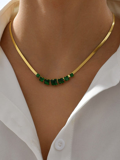 Elegant Emerald Necklace