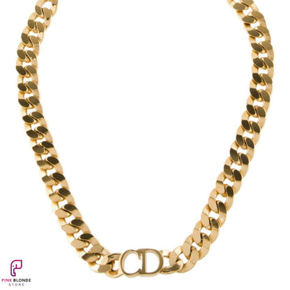 Dual Letter Ribbon Choker