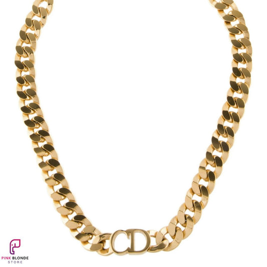 Dual Letter Ribbon Choker