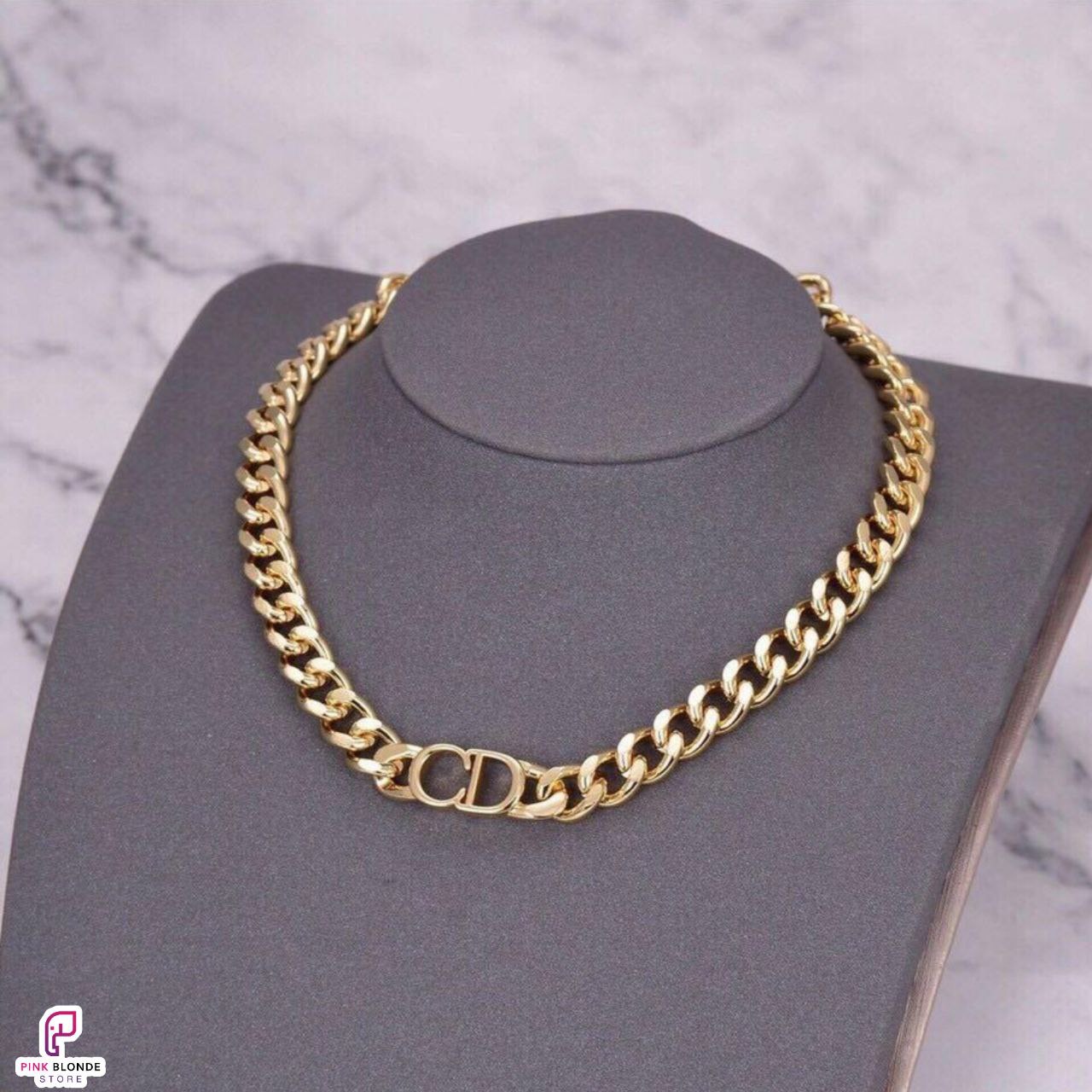 Dual Letter Ribbon Choker