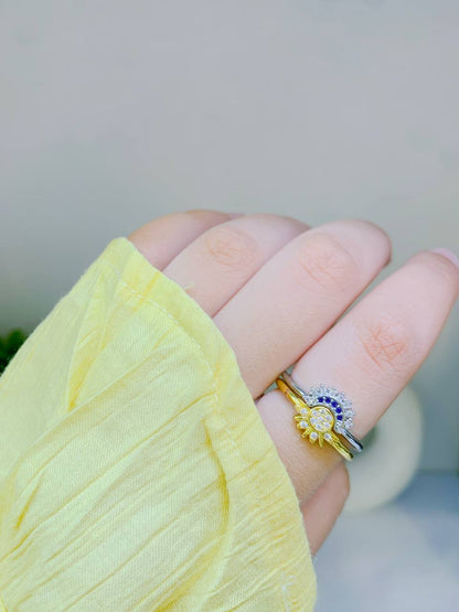 Sun & Moon Ring Set
