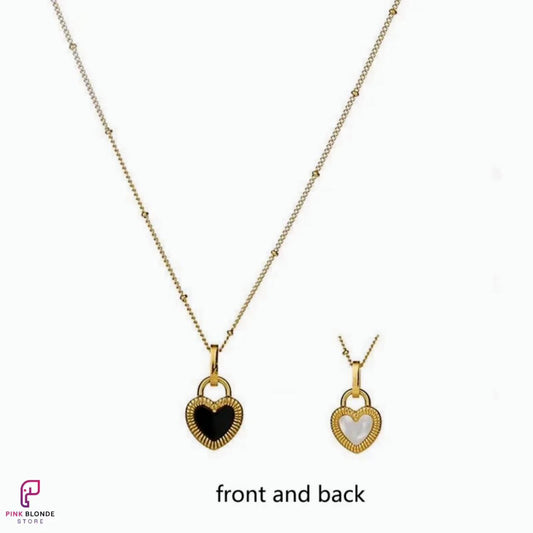 Doubble Face Heart Necklace