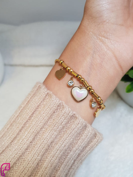 Heart Charm Bracelet