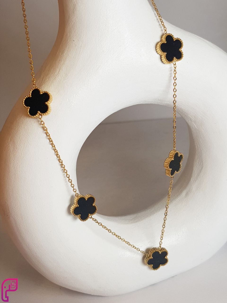 Five-Petal Flower Charm Necklace