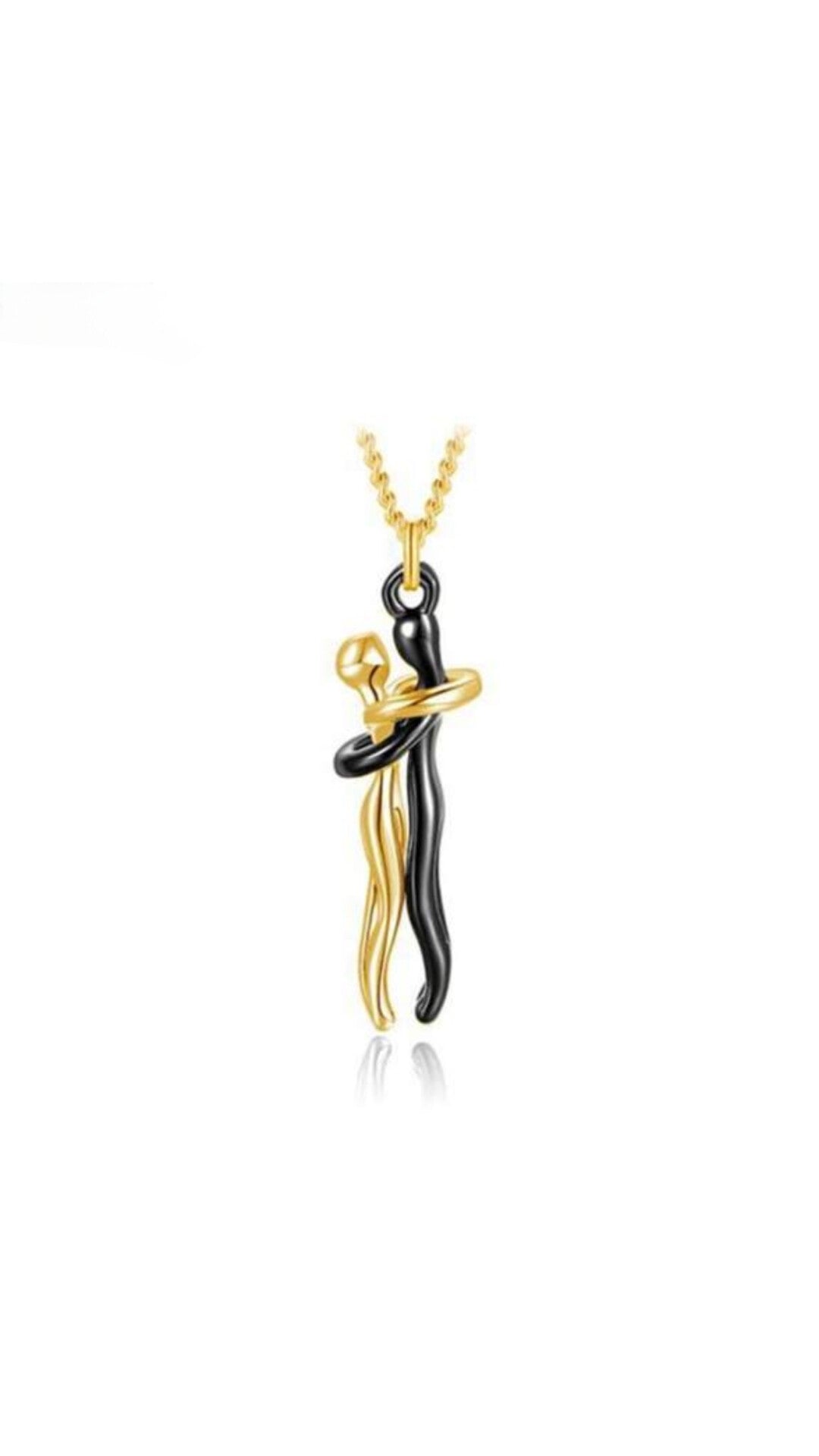 Romantic Couple Hug Necklace