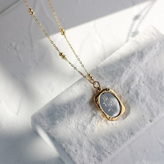 Vintage Rose Necklace