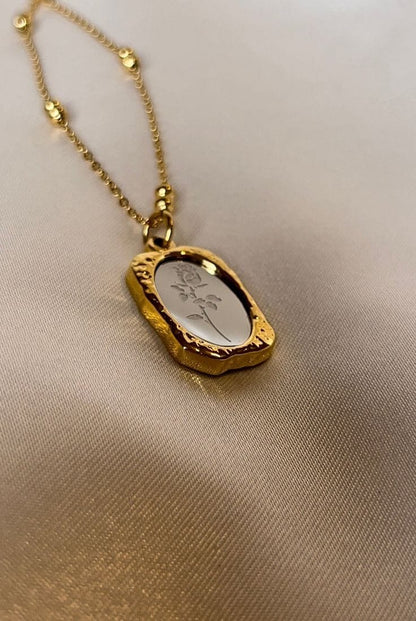 Vintage Rose Necklace