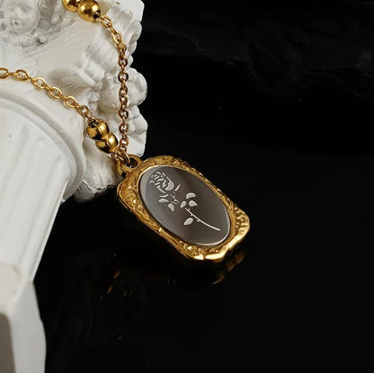 Vintage Rose Necklace
