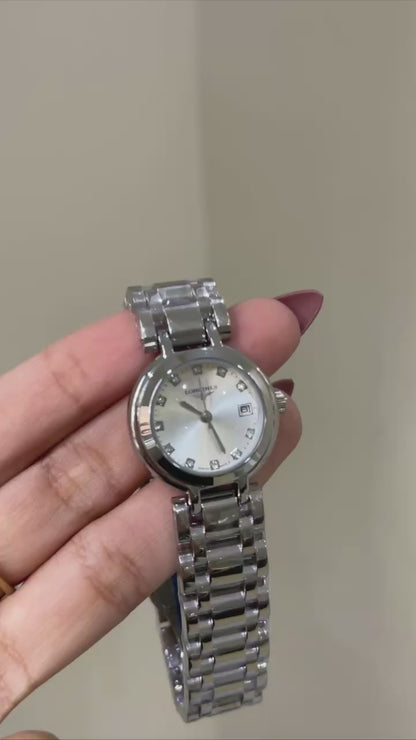 Elegant Silver Crystal Watch