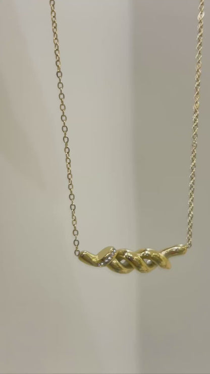 Golden Knot Necklace