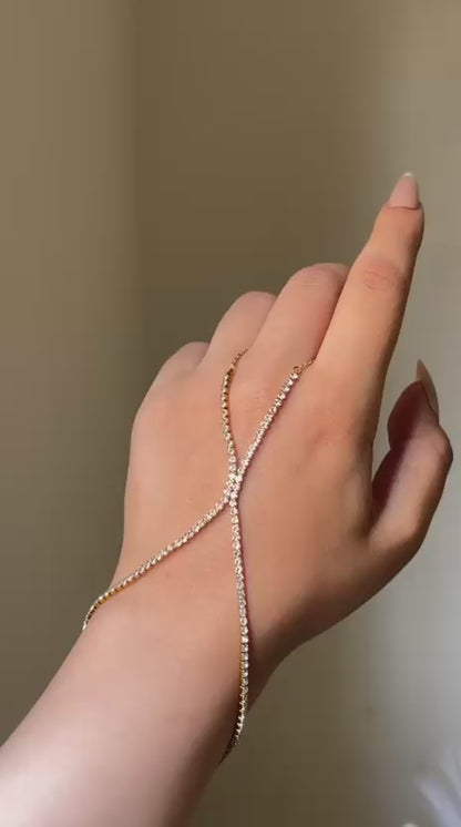 Crystal Tennis Hand Chain