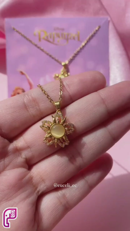 Rapunzel Golden Sun Necklace