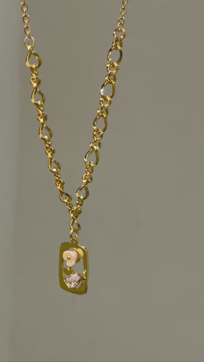 Mother of Pearl Blossom Pendant
