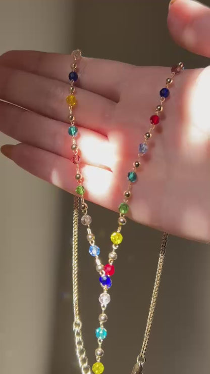 Vibrant Cascade Lariat