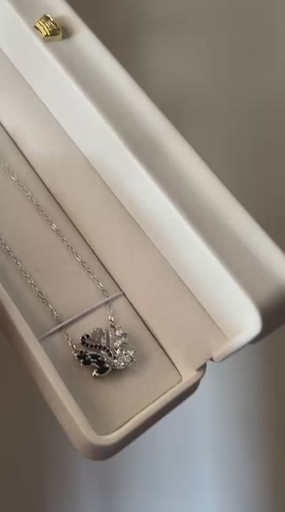 Midnight Swan Duo Necklace