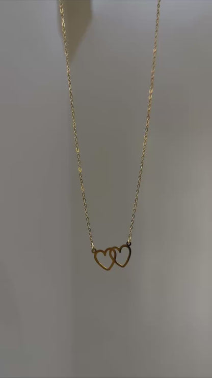 Eternal Interlocking Heart Necklace