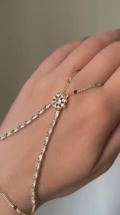 Elegant Crystal Hand Chain