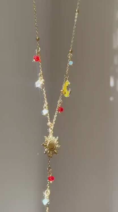 Celestial Harmony Charm Necklace